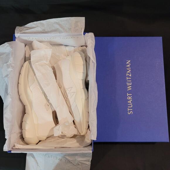 NIB Stuart Weitzman 505 Mesh Laceup Sneaker Womens Size 8 - Picture 7 of 11